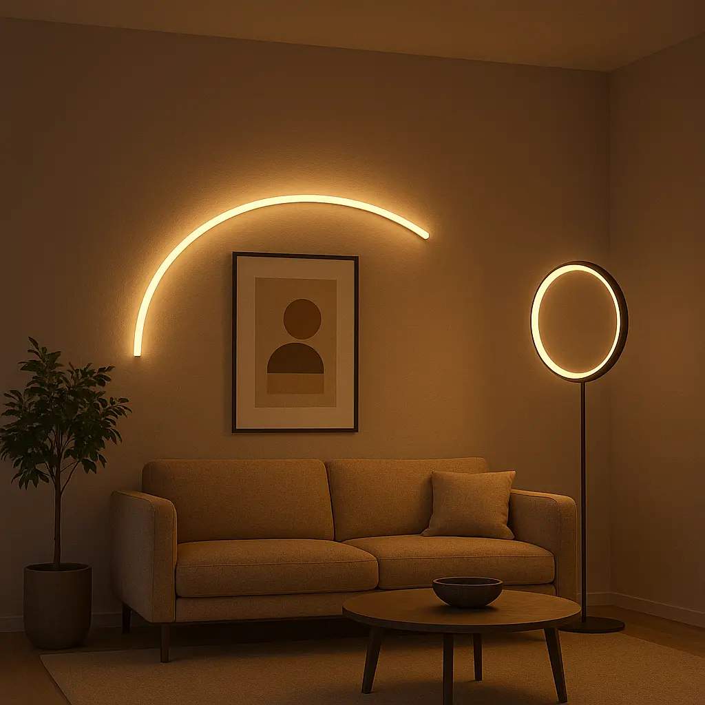 inteligentne oświetlenie LED do salonu intelligente LED-Beleuchtung fürs Wohnzimmer